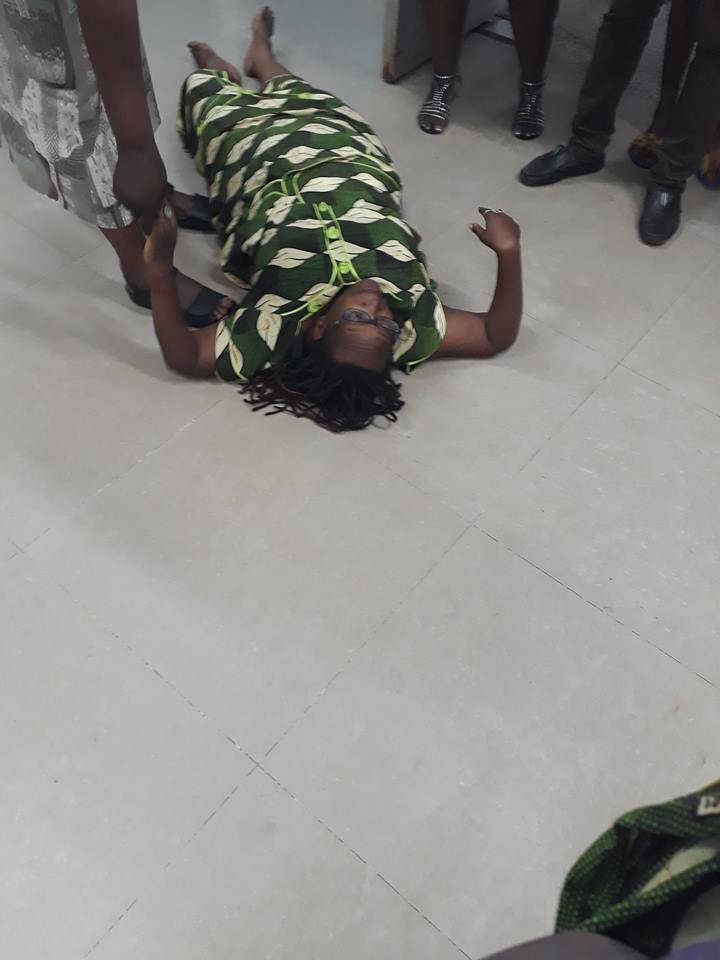 Dr Stella Nyanzi Faints During Arrest