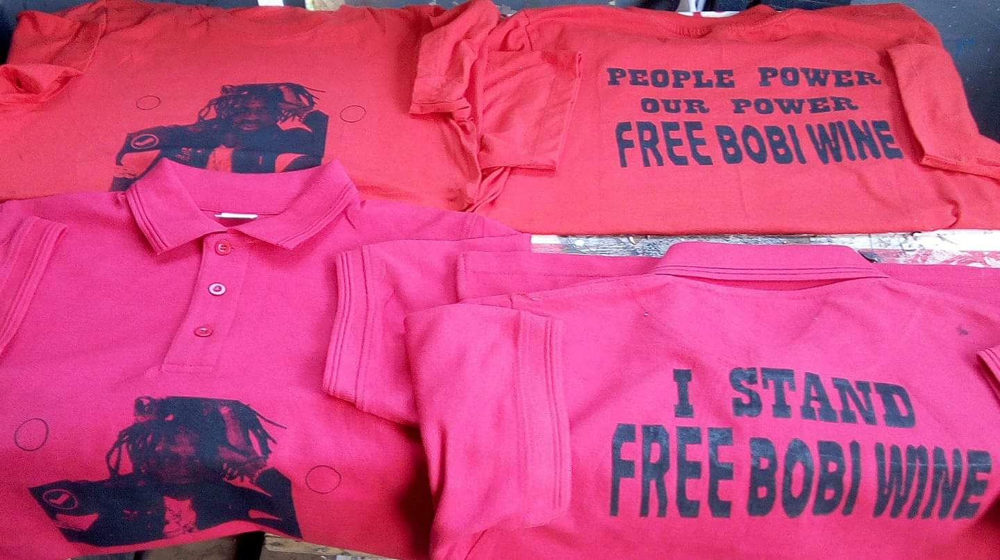 T shirt Businesses Boom Because of Bobi wine arrest