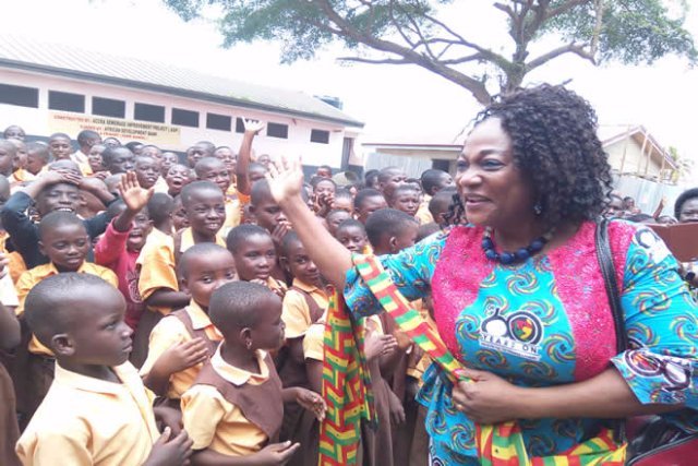 Gender Minister, Pupils celebrate “My 1st Day With GSFP”