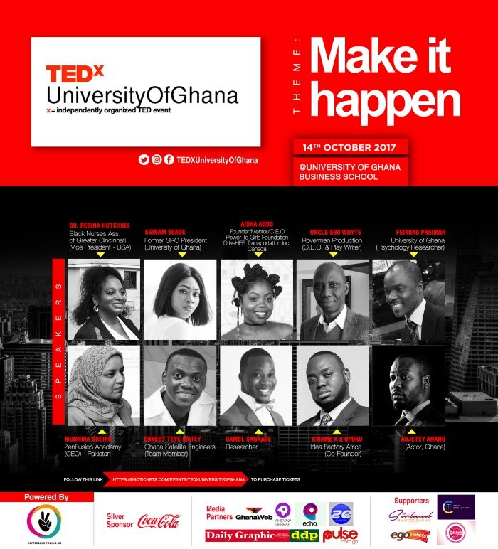 #TEDXUniversityOfGhana Releases List of Speakers