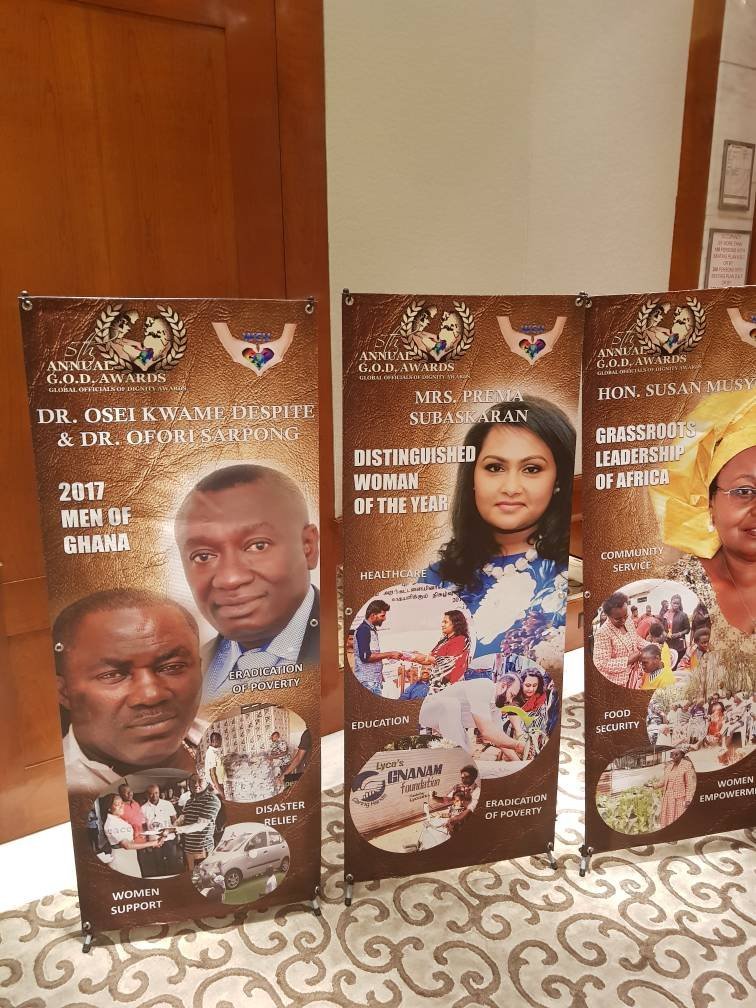 CEO Of Despite Group Of Companies, Dr. Osei Kwame Despite, Others Honored At G.O.D Awards In New York