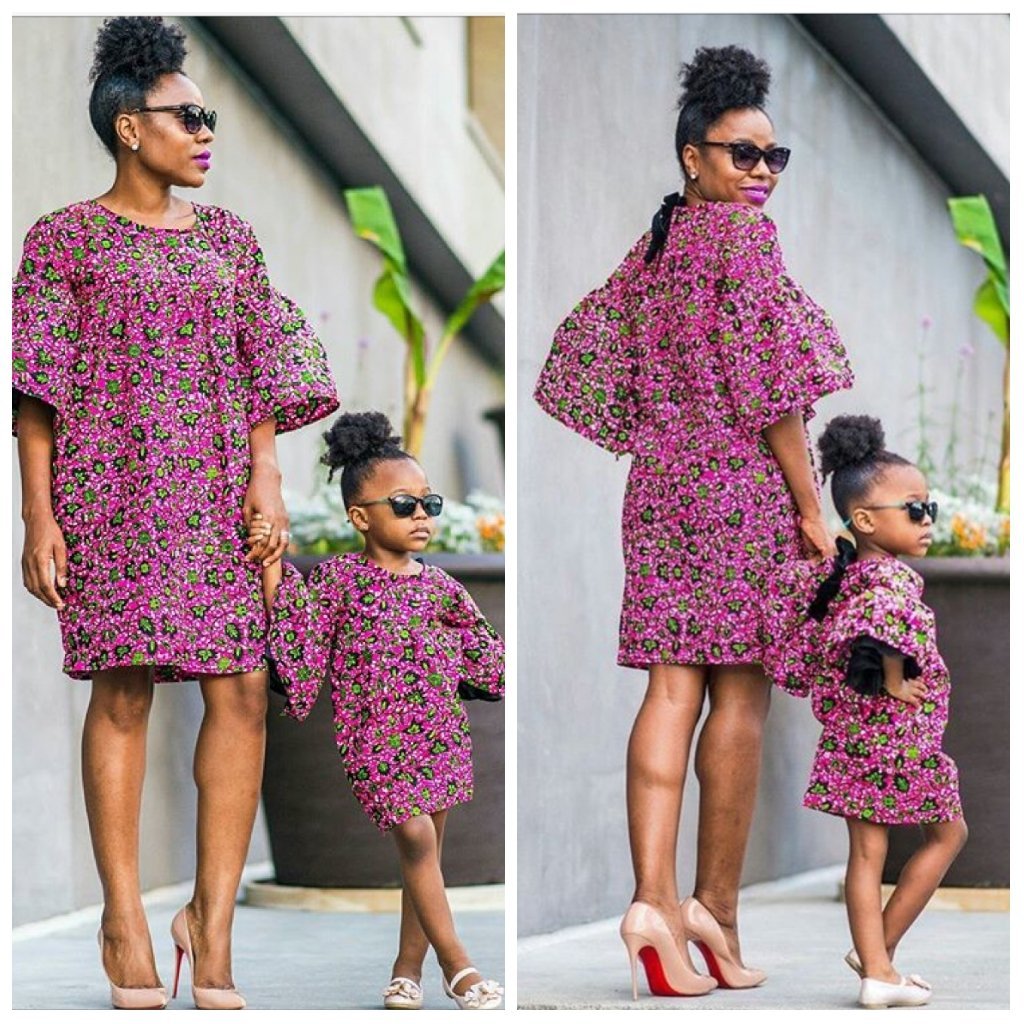 Ankara Fashion; 8 Ankara Matching Outfit Styles For Mothers & Daughters(Photos)