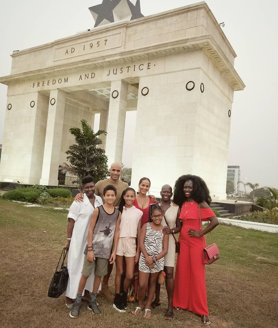 Photos: Boris Kodjoe Tours Accra With Family