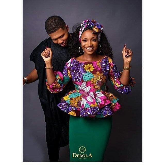 Check Out These latest Floral Ankara Styles