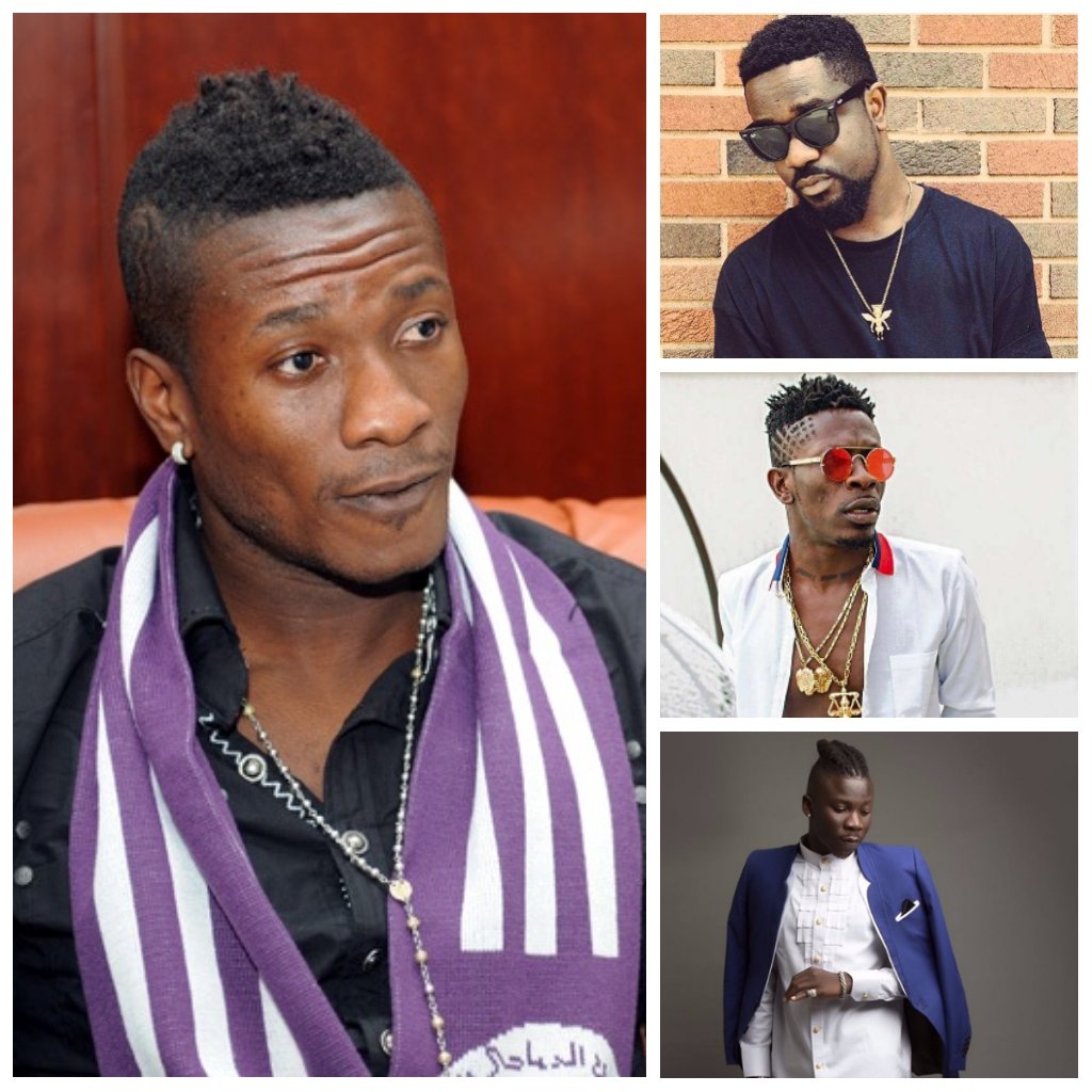 Asamoah Gyan Names His Top Three Consistent Artistes In 2017