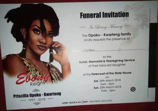 Photos: Ebony’s Funeral Invitation Finally Out