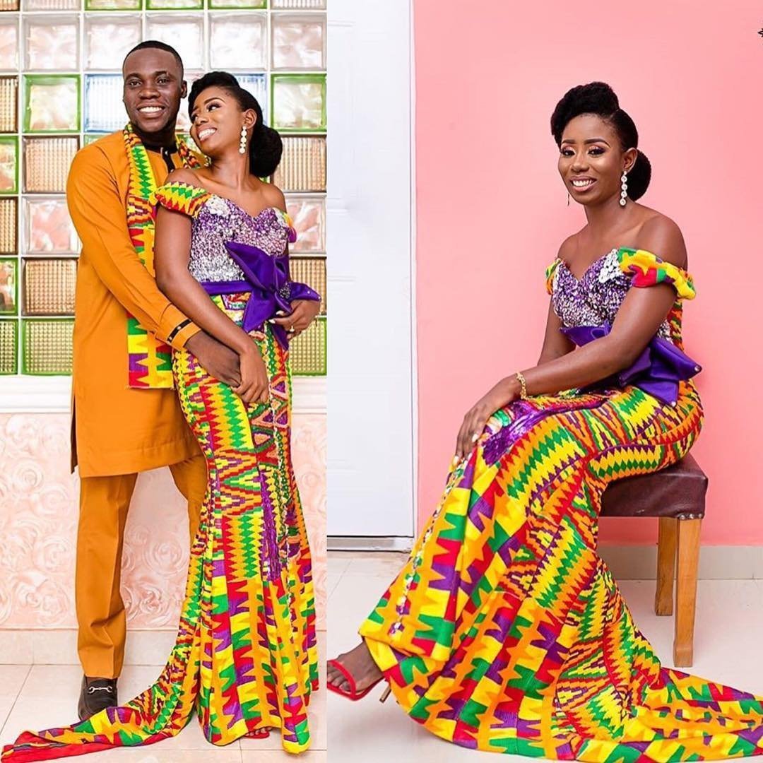 Photos: Checkout These Colorful Kente Weddings For The ‘Wear Ghana Month’