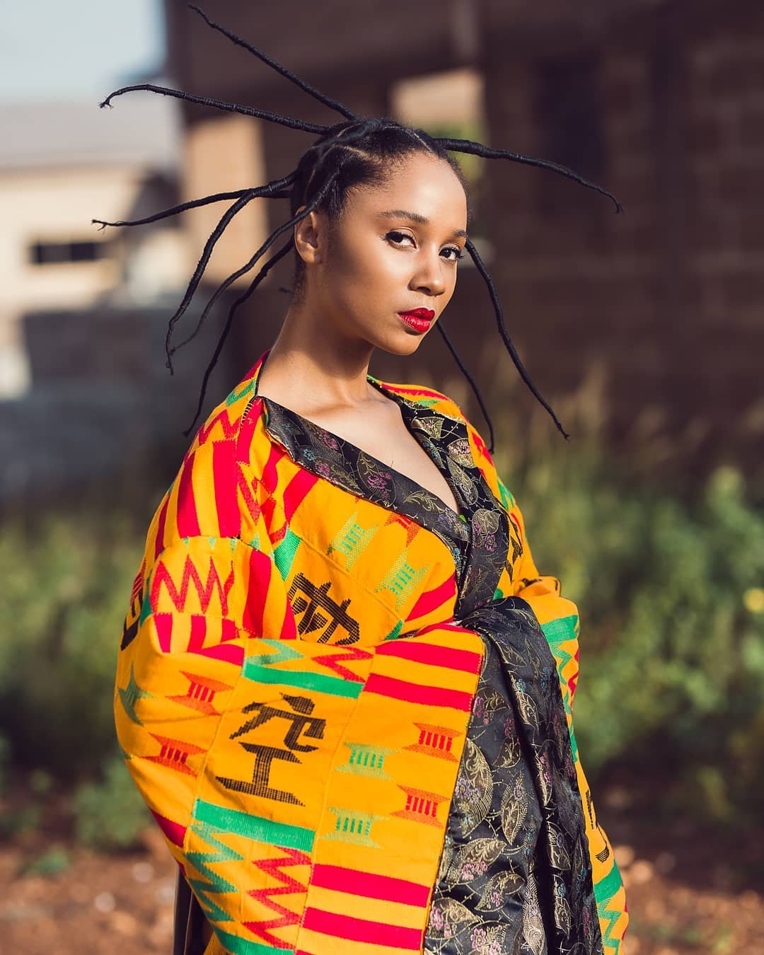 Photos: Sister Deborah Stuns In These Kente Kimono Clothes