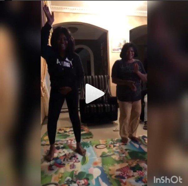 Kafui Danku Battles It Out With Mum On The #AkwaabaDanceChallenge