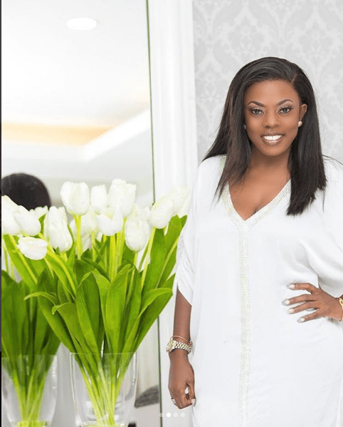 Nana Aba Anamoah Steals The Show In A Simple White Dress At Launch Of Becca’s Spa