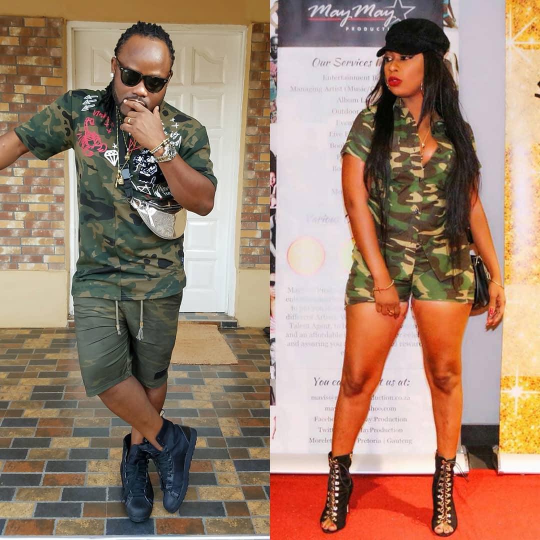 Photos: Selly Galley And Husband, Big J Battle For Supremacy In Camo Wears