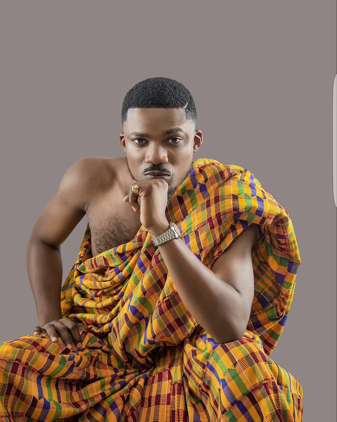 Barrister Ignatus Bemenegya Of Of Kejetia Vs Makola Fame Celebrates Birthday With Kente Inspired Theme(Photos)