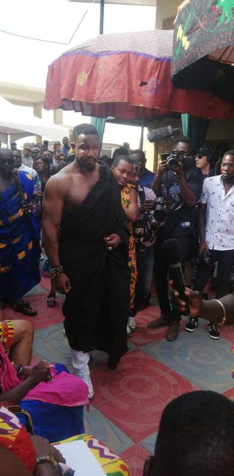Hollywood Actor, Micheal Jai White Enstooled As Chief In Ghana(PHOTO)