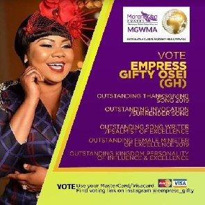 Maranatha Music Awards 2019: Gifty Adorye Gets 5 Nominations