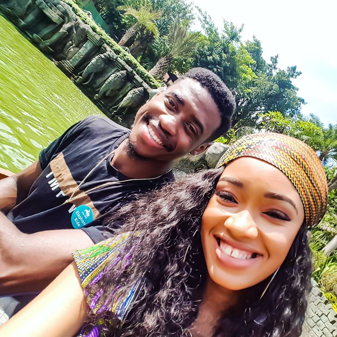 Pics : Dineo Moeketsi and bae Zothile ‘Solo’ Langa anniversary getaway