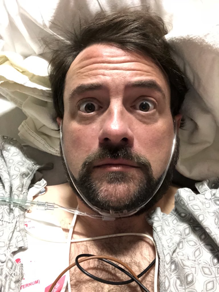 Kevin Smith suffers a massive heart attack after comedy show