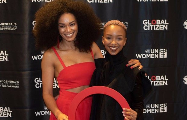 Pearl Thusi addresses the Global Citizen Summit in Newyork