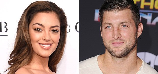 Demi Leigh and Tim Tebow celebrate their engagement in Disney land