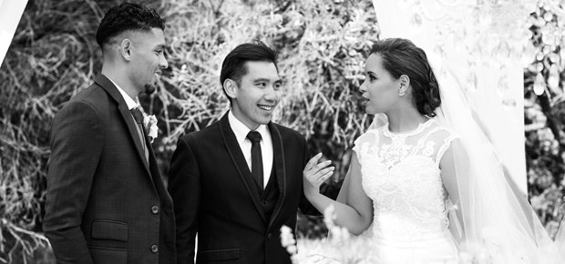 Wayde van Niekerk and wife Chesney celebrate one year anniversary