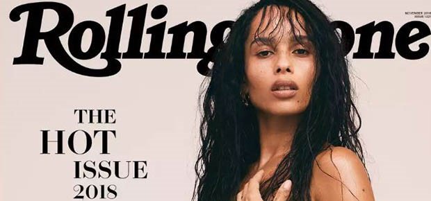 Actress Zoe Kravitz stuns in the latest cover of Rolling Stone