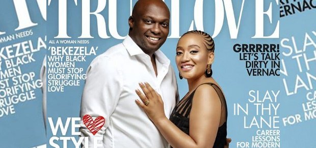 Couple Thabo and Mapaseka Mokwele grace True Love cover