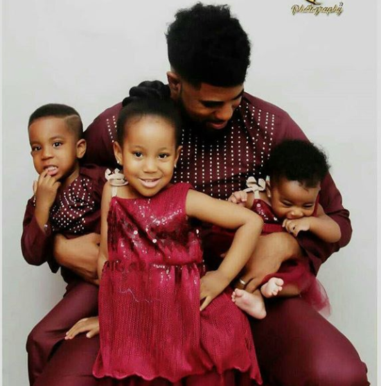 Adorable photos of Thin Tall Tony and his three kids