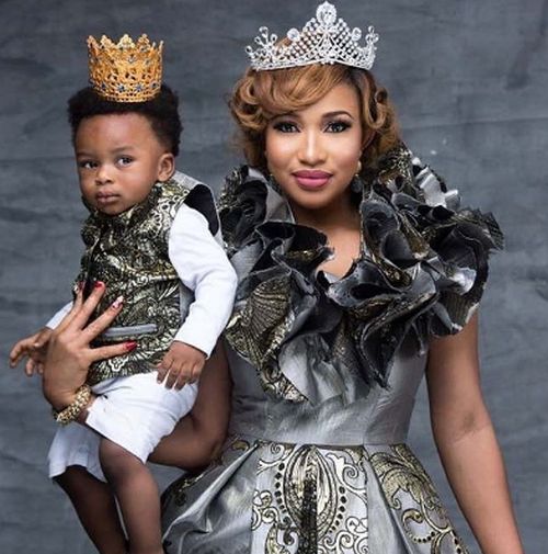 Cute Photos of Tonto Dikeh and her Son