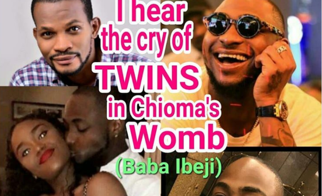 Prophesy Time – Uche Maduagwu foresees Davido and chioma with twins