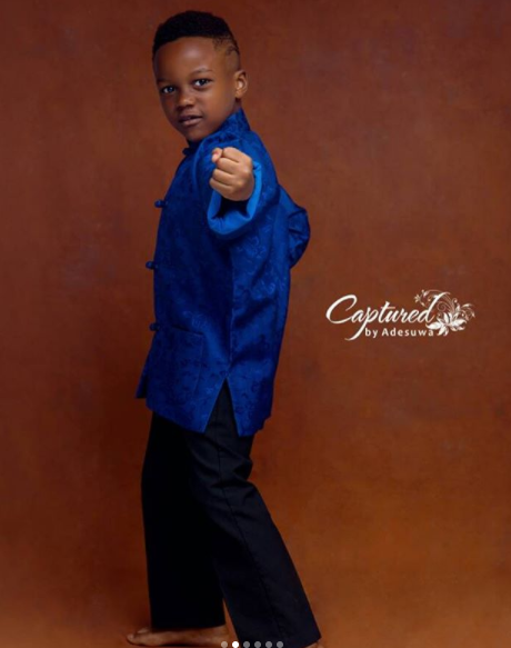 Paul Okoye’s son, Andre Okoye clocks five(5) today