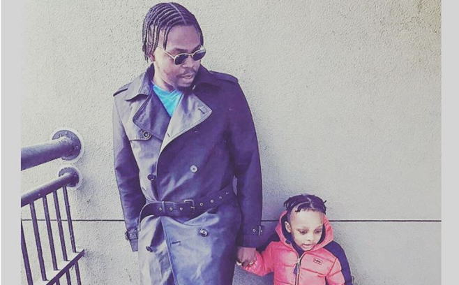Father and son goal, Olamide and his Batifeori rock same hairstyle