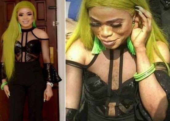 Does Bobrisky rock without the snapchat filter?