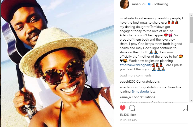 Mo Abudu’s daughter, Temidayo Abudu is engaged