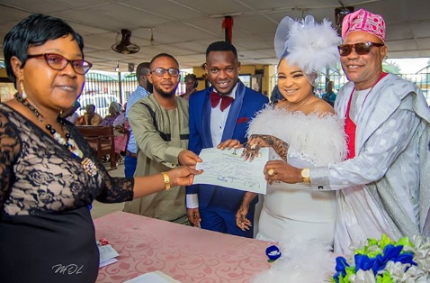 Okiki Afolayan and Abimbola Ogunnowo are officially married