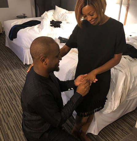 Group Executive Director of Film House Cinema Moses Olumuyiwa Babatope re-proposes to his wife of ten years