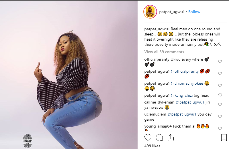 Read what actress Pat Ugwu thinks of real men and their sexual style