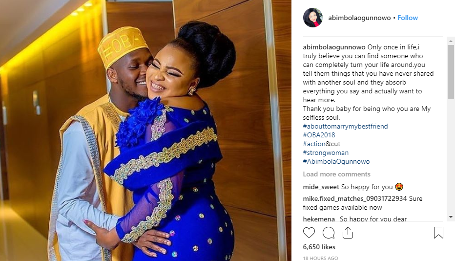 Okiki Afolayan to wed his heath rob, Abimbola Ogunnowo