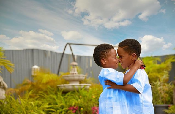 Beautiful 4th birthday photos of TY Bello’s twin boys