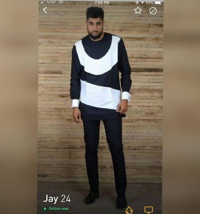 Thin Tall Tony says that he is not gay after his photo was found on a gay site