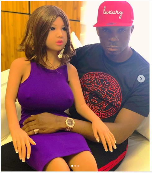 Lagos Socialite, Pretty Mike, Gets himself a Sex Doll as Birthday Gift