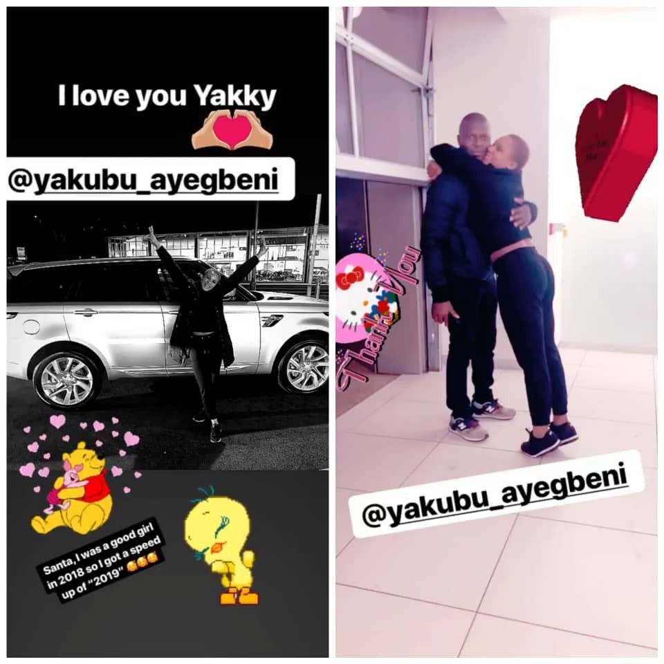 Yakubu Ayegbeni gifts his wife a Range Rover for Christmas