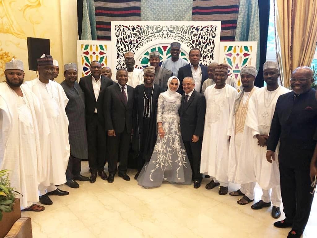Photos from the wedding of Mohammed Dangote to his Malaysian bride