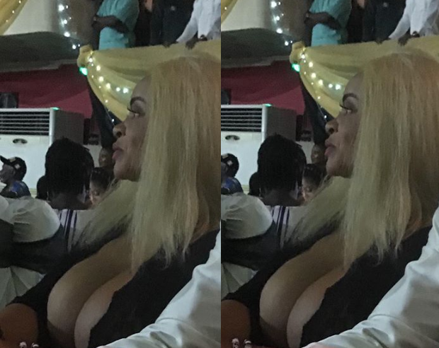 Cossy Orjiakor’s boobs sit opposite Wunmi Obe’s husband, See her reaction