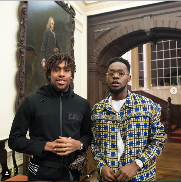 Photos of Singer, Patoranking with Arsenal Star, Alex Iwobi