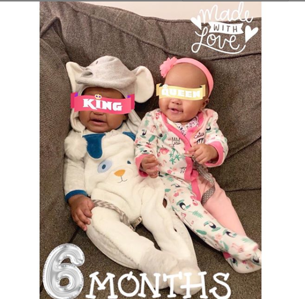 See this photo of Emma Nyra’s adorable twins, Alexandria and Alexander