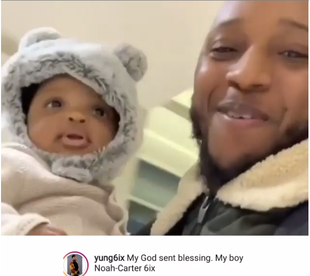 Photos of Rapper Yung6ix and his son Noah-Carter 6ix