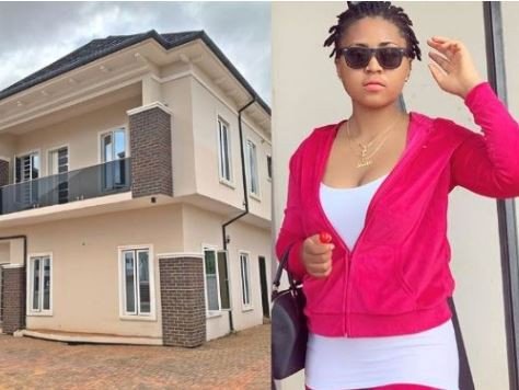 Actress Regina Daniels gets  her mom a new house