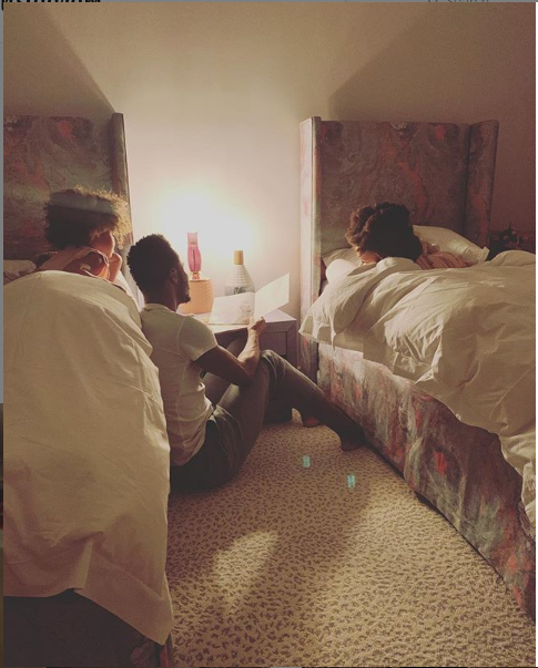 See Cute Photo of Mikel Obi Reading Bedtime Stories to his Daughters
