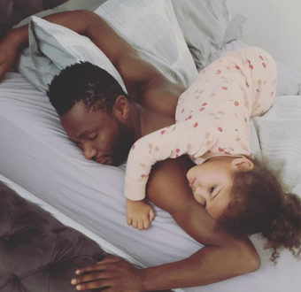 Cute Father-Daughter Moment of Mikel Obi and One of his Daughters