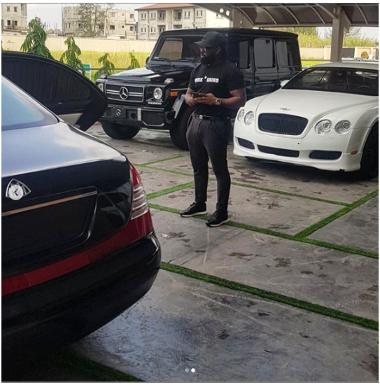 Timaya Shares a Photo of his Impressive Garage